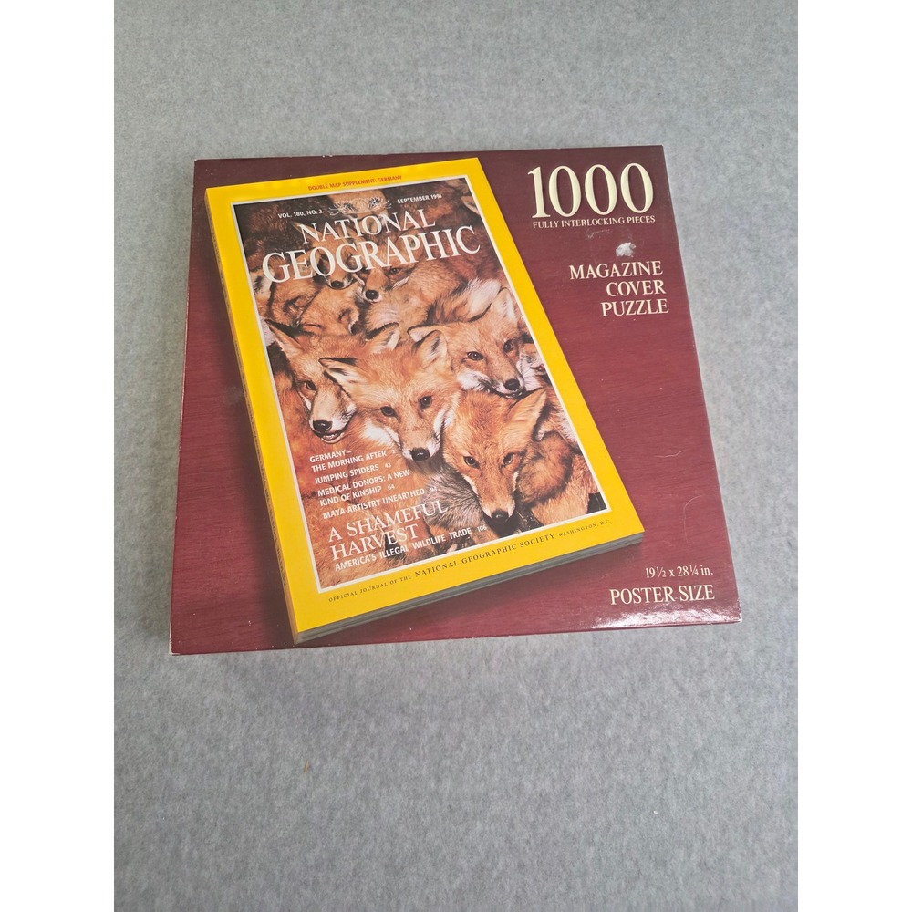 National Geographic Magazine Cover Puzzle 1000 Pieces September 1991